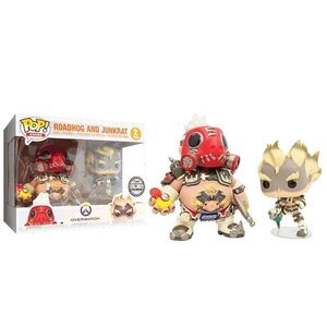 Funko Pop Overwatch 2 Pack- Roadhog and Junkrat Figures